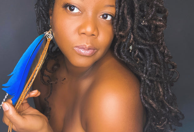 Macaw Feather Earrings
