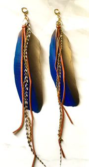 Macaw Feather Earrings