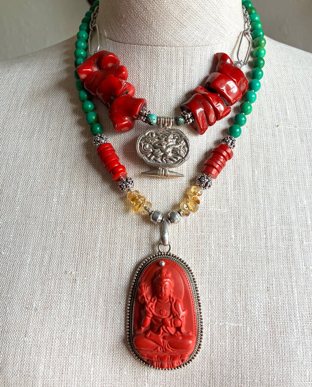 Crimson Serenity Necklace