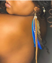 Macaw Feather Earrings