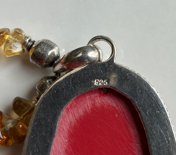 Crimson Serenity Necklace