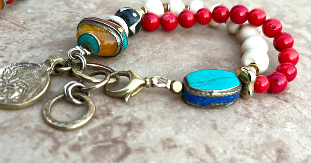 Tibetan Sunset Bracelet