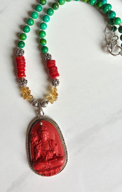 Crimson Serenity Necklace