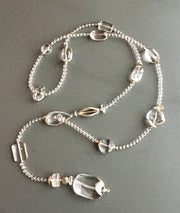 Crystal Quartz Lariat Necklace