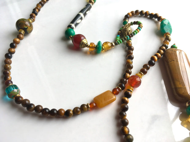 Serengeti Sunset Lariat Necklace