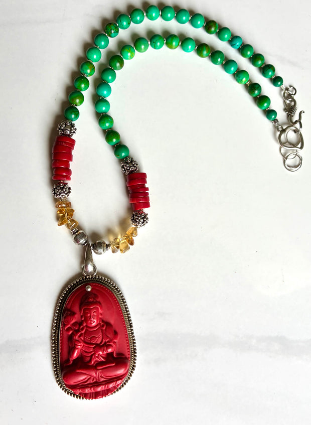 Crimson Serenity Necklace