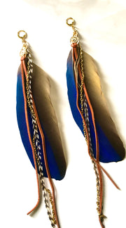Macaw Feather Earrings