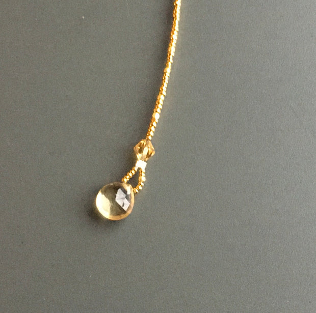 Golden Stream Hoop Earrings