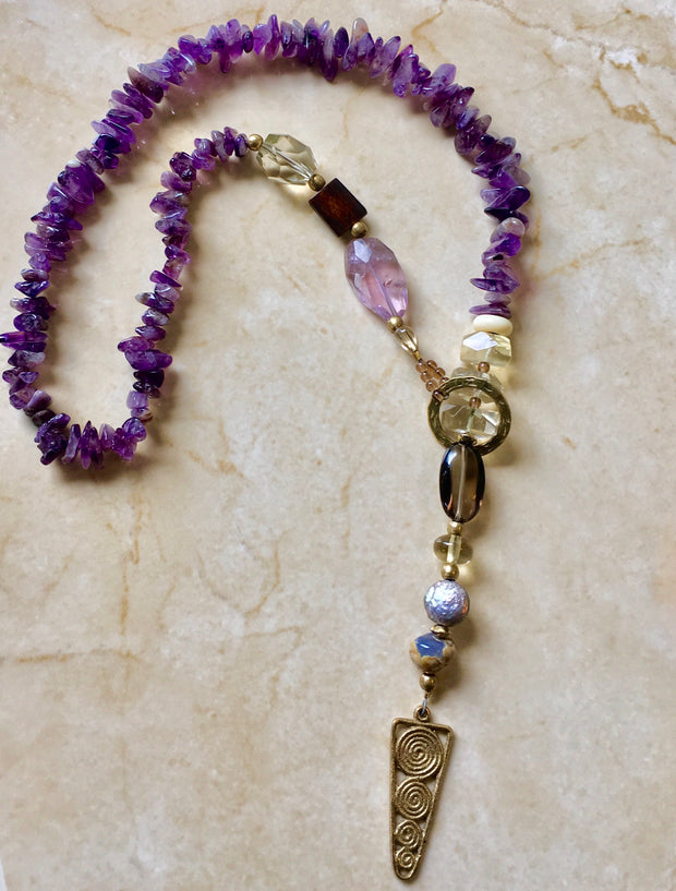 New Moon Lariat Necklace
