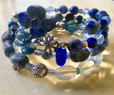 Indigo  Wrap Bracelet