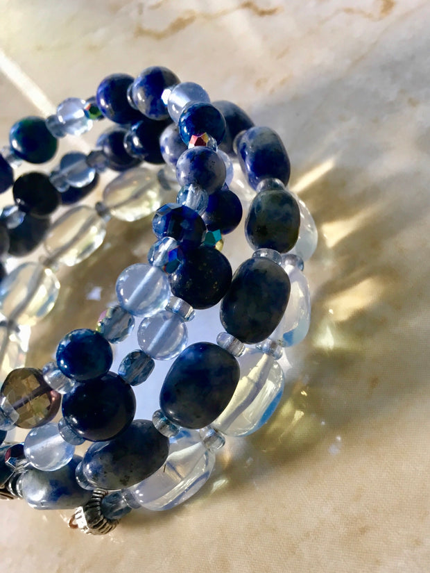 Indigo  Wrap Bracelet