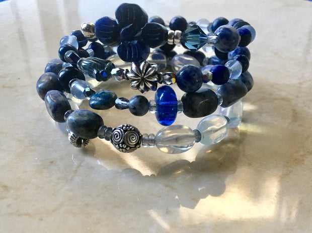 Indigo  Wrap Bracelet